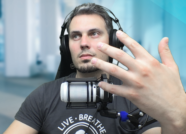 An der Hand ist der Greenspill deutlich zu erkennen